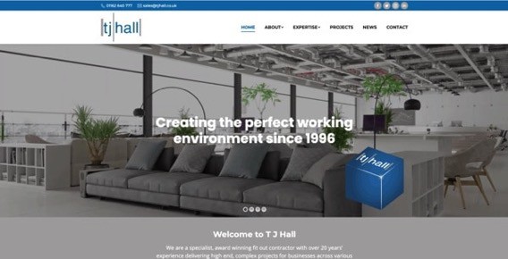 Leicester Websites created and maintain the TJ Hall website.