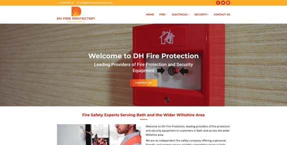 DH Fire Protection website designed and maintained by Leicester Websites.