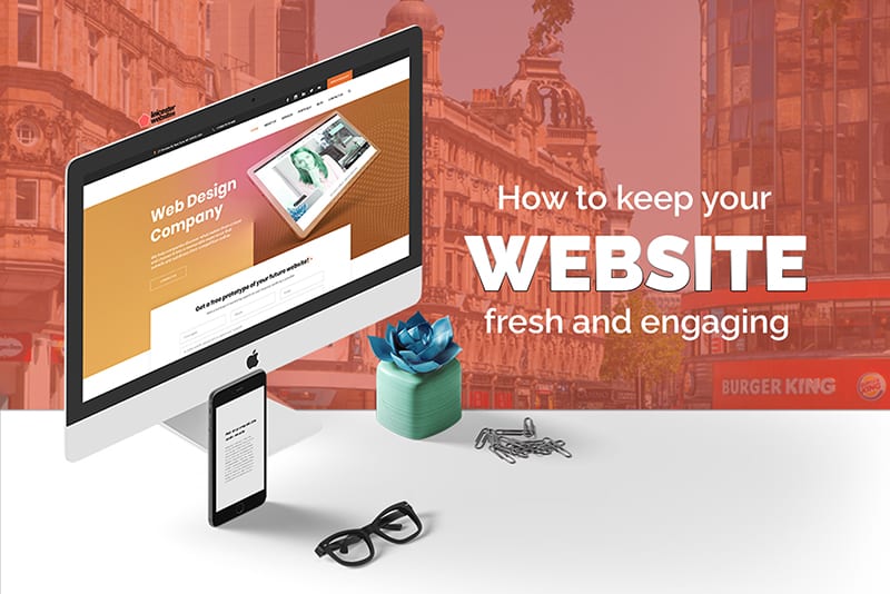 keep website fresh and engaging